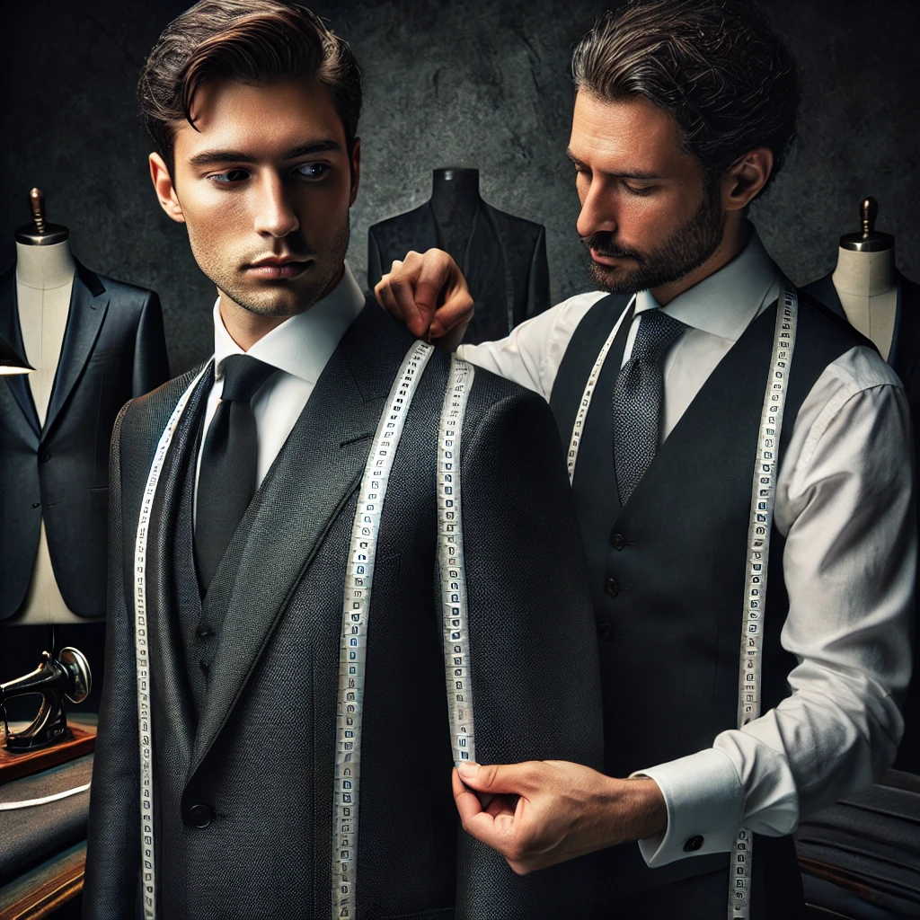bespoke suit measurement process