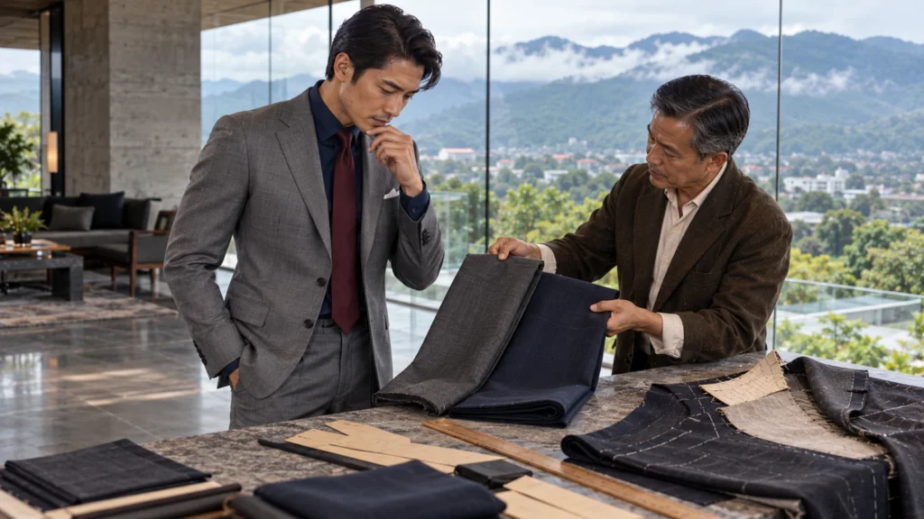 Custom Business Suits Chiang Mai | Perfect Fit Guide | Aurex Suit